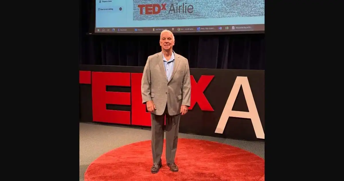 Neil Taft preparing for his TEDx talk titled: The Bridge To Your Children on May 15, 2026.